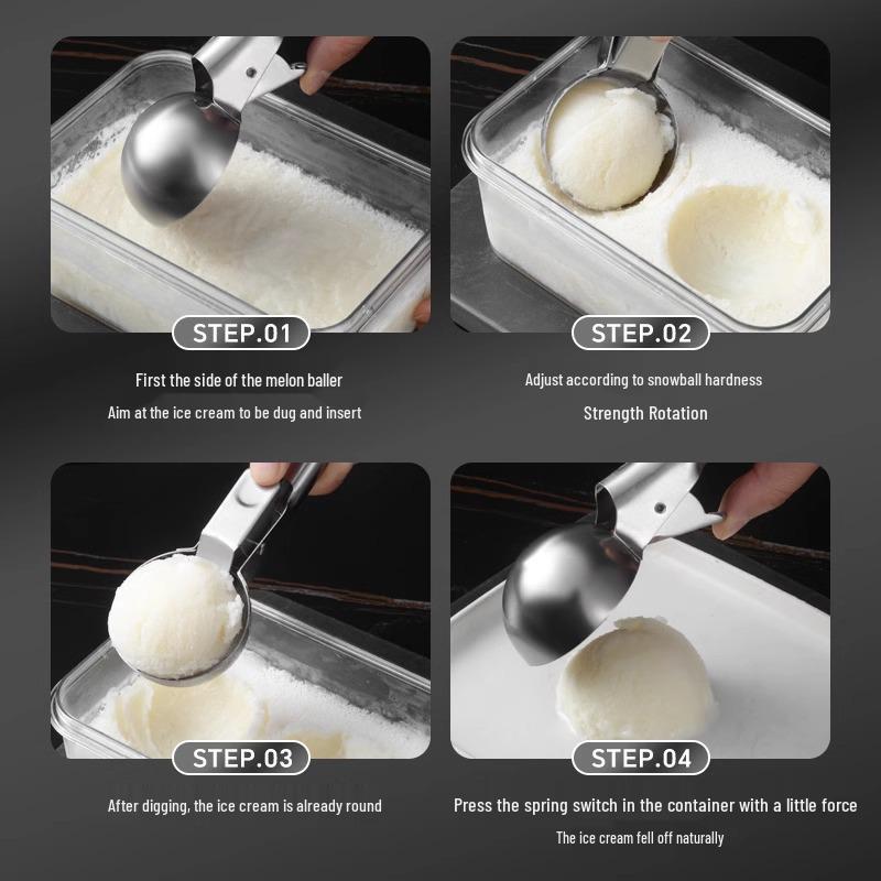 Stainless Steel Ice Cream and Fruit Ball Spoon Digger