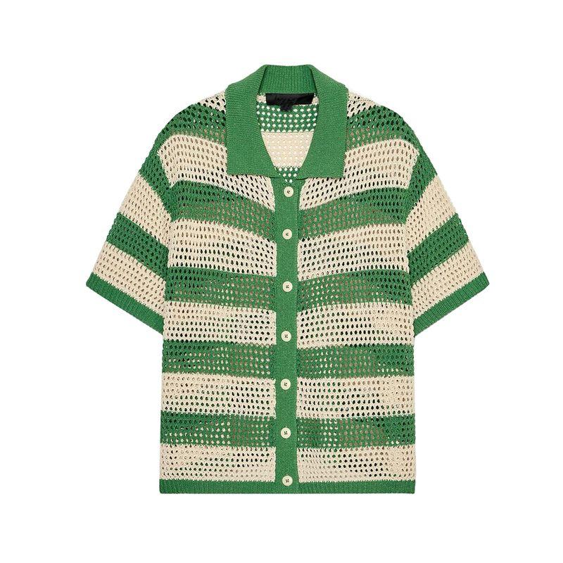 Polo Collar Knitting Outwear 3920260 3920284 Knitting High Waist Shorts 3920261 20285