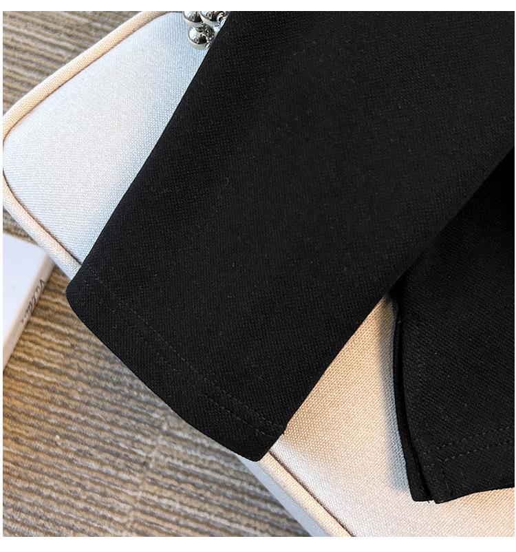 Plus Size Women's Long Sleeve Lapel Hoodie T-shirt – Slimming Summer Top for 200/300 Jin