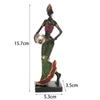 Handicraft Vintage Art Design Home Decoration Ethnic Customs African Statue Tribal Lady Figurines Desktop Ornament Resin Crafts