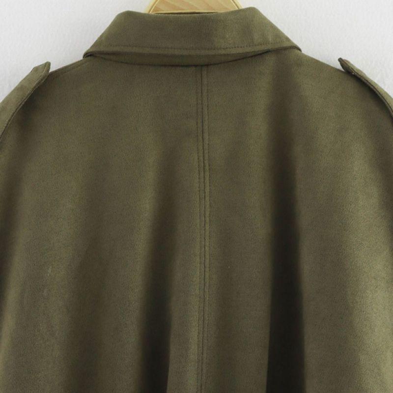 Women's Collared Zipper Button Jacket Outerwear