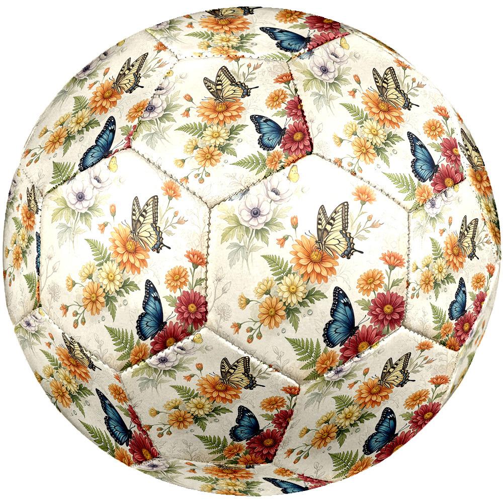 1pc Butterflies Flowers Size 5 Soccer Ball Professional Lightweight Durable Match Training Football Indoor &Outdoor Sports BallTraining Ball Y72