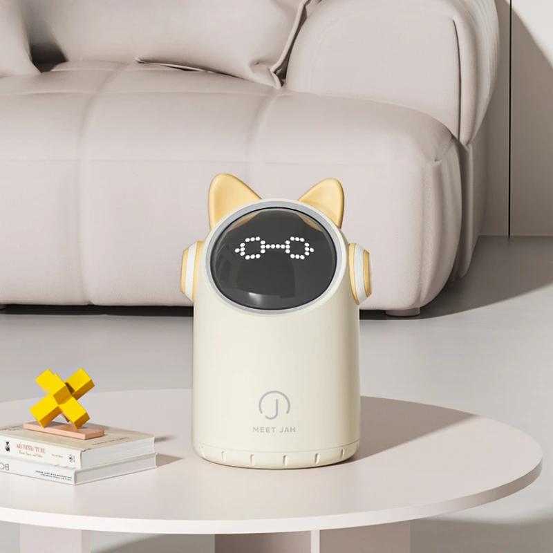 Mini-Smart-Mülleimer mit Display, 2 l, automatischer Sensor, Tischmülleimer für Haushalt, Kinderzimmer, Badezimmer und Toilette