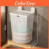Panier à Linge Moderne en Acier Mural avec Design Pliable pour Rangement de Salle de Bain