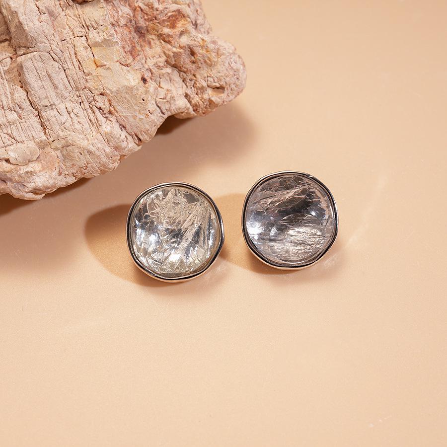 

Сережки та намисто зі стразами з полімерної смоли в середньовічному стилі: Високоякісна модна біжутерія для жінок