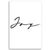 Canvas Print, Caption Joy