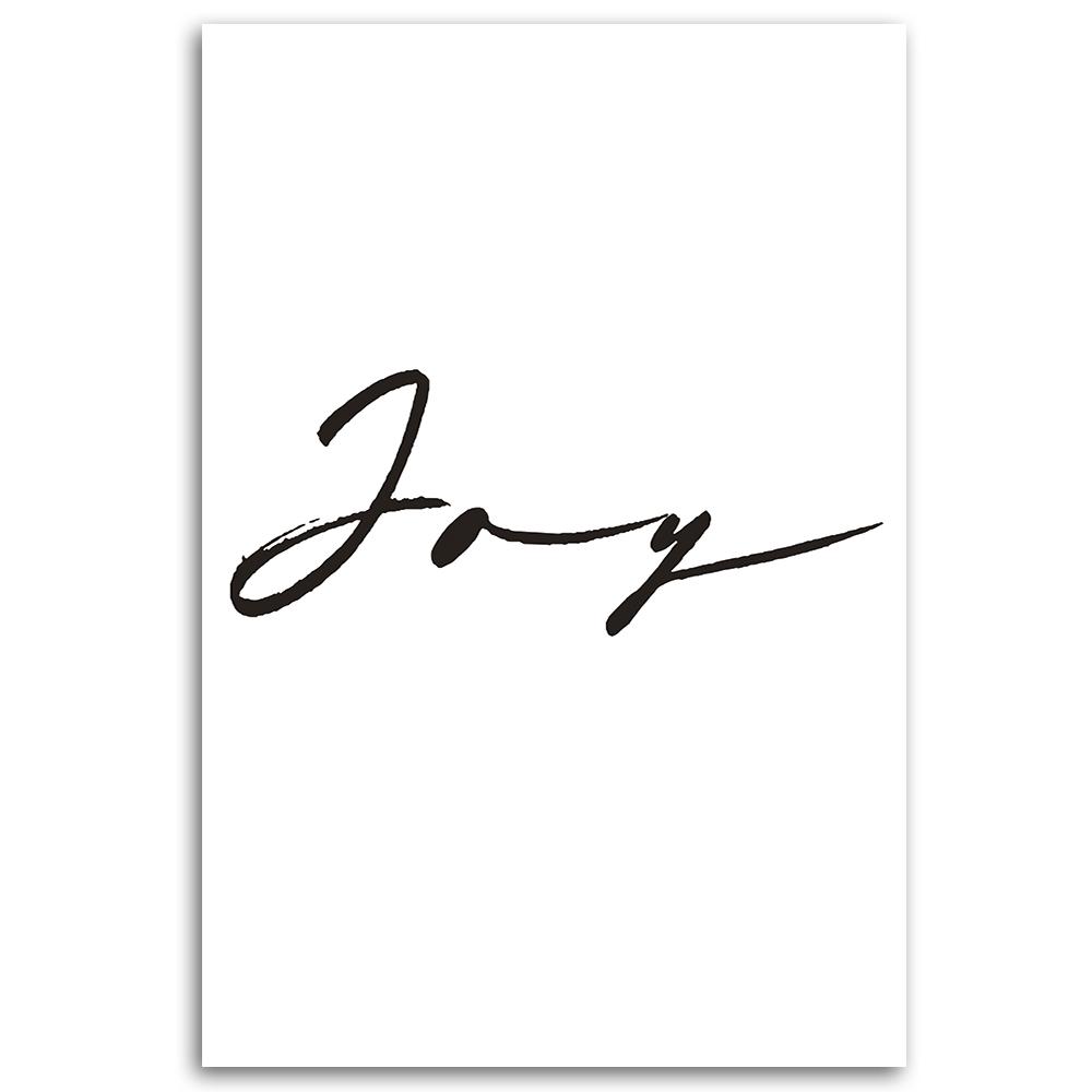Canvas Print, Caption Joy