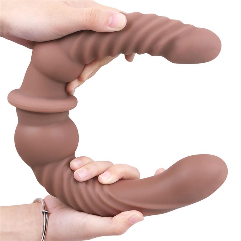 H48 Biyi Shuangfei Liquid Silicone Double Same Sex Penis SM Sex Products