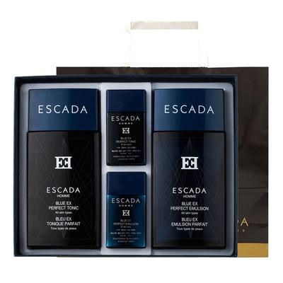 Homme Blue EX 2-teiliges Set + Einkaufstasche / Herren-Hautpflege-Geschenkset