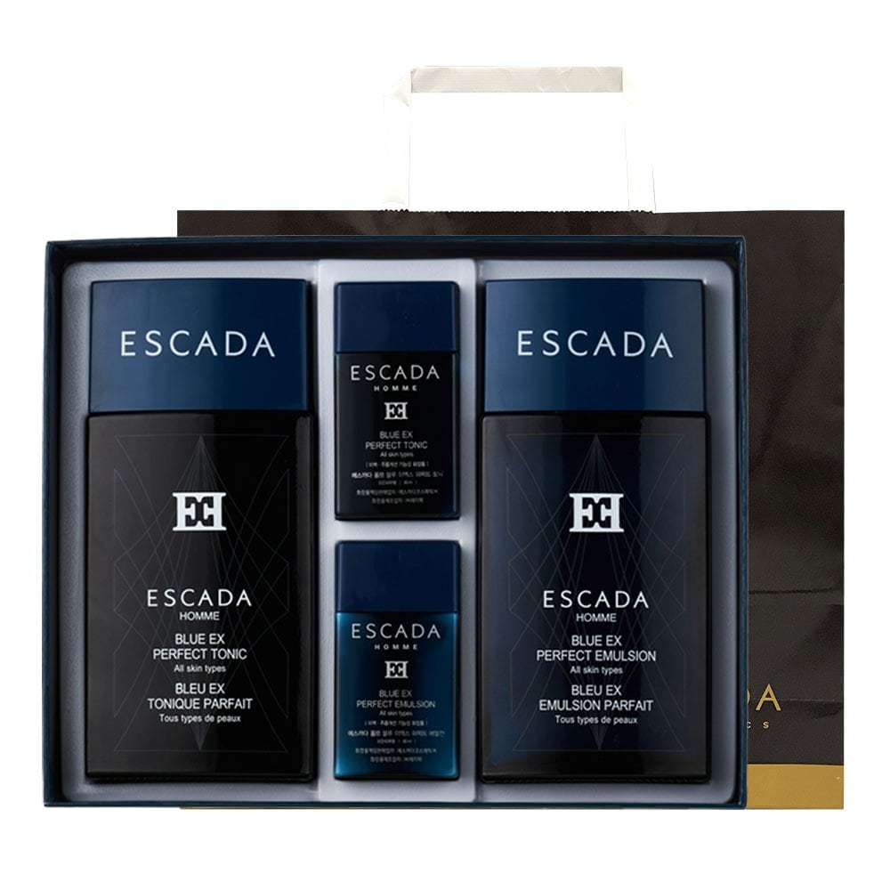 

Escada Homme Blue EX 2-piece set + shopping bag / men s skin lotion gift set