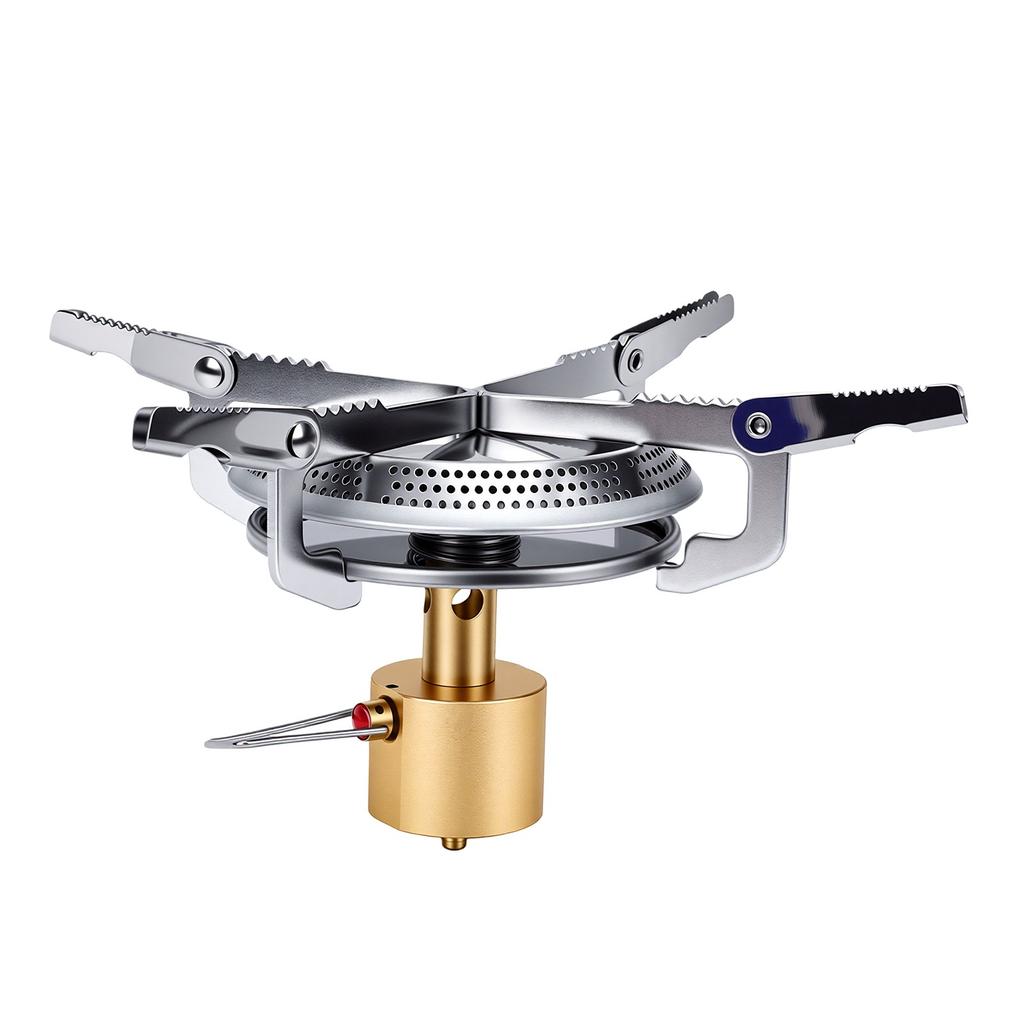 Portable Camping Backpacking Stove Compact Brass Outdoor Cooking Stove for Picnic Hiking