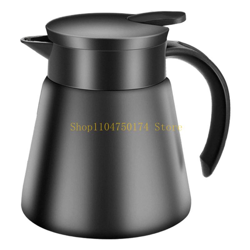 680/880ml Stainless Steel Double Wall Vacuum Flask Insulated Coffee Pots Milk Teas Jug Kettle top sale