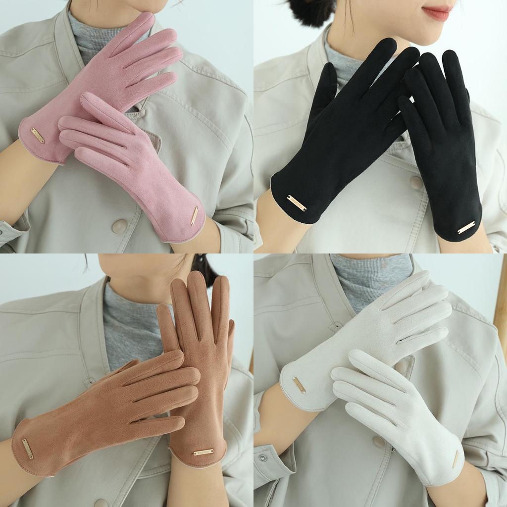 Warme Winterhandschuhe für Damen mit Touchscreen für Outdoor-Radfahren und Autofahren