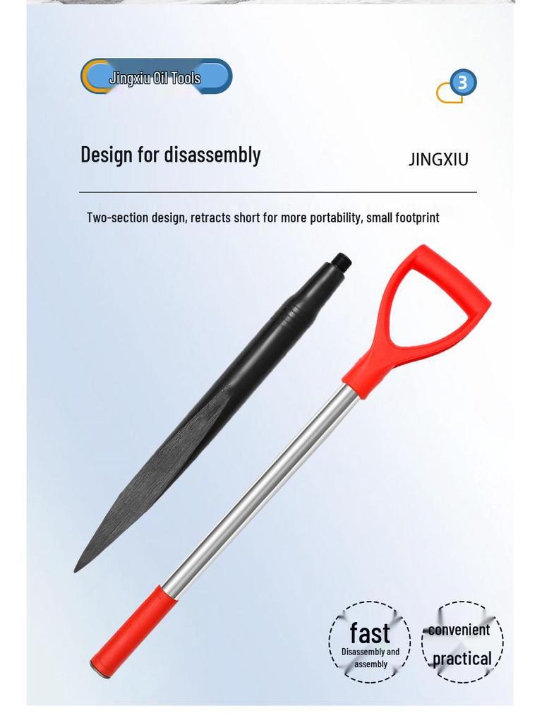 Ice Fishing Multi-Tool: Ice Awl, Chisel, Shovel, and Drill for Winter Icebreaking