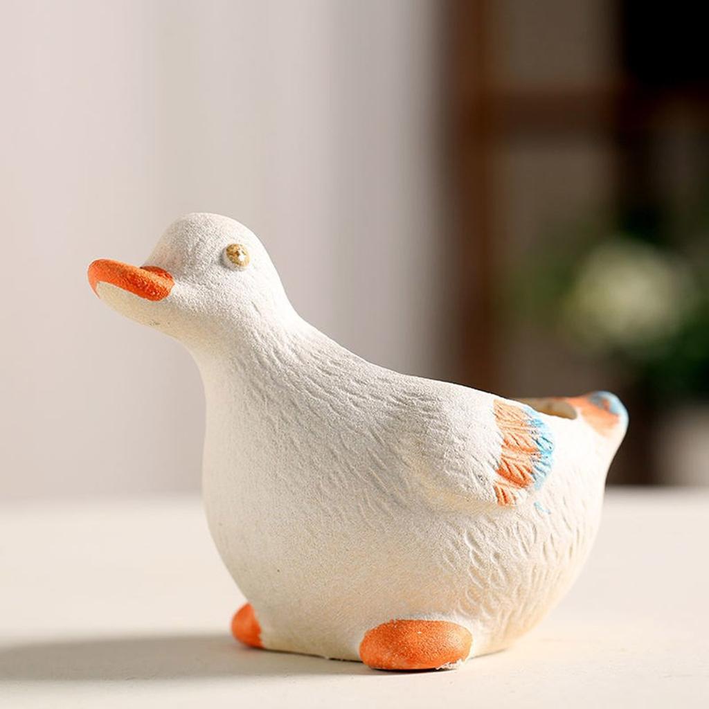 Multifuntional Silicone Flowerpot Mold Concrete Molds Duck Shaped Vase Mold Suitable for Making Flower Vase Pen Holder
