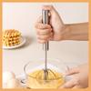Manual Egg Beater Stainless Steel Semi-automatic Egg White Cream Whipping Machine and Flour Stirring Stick Magic Tool Press Type