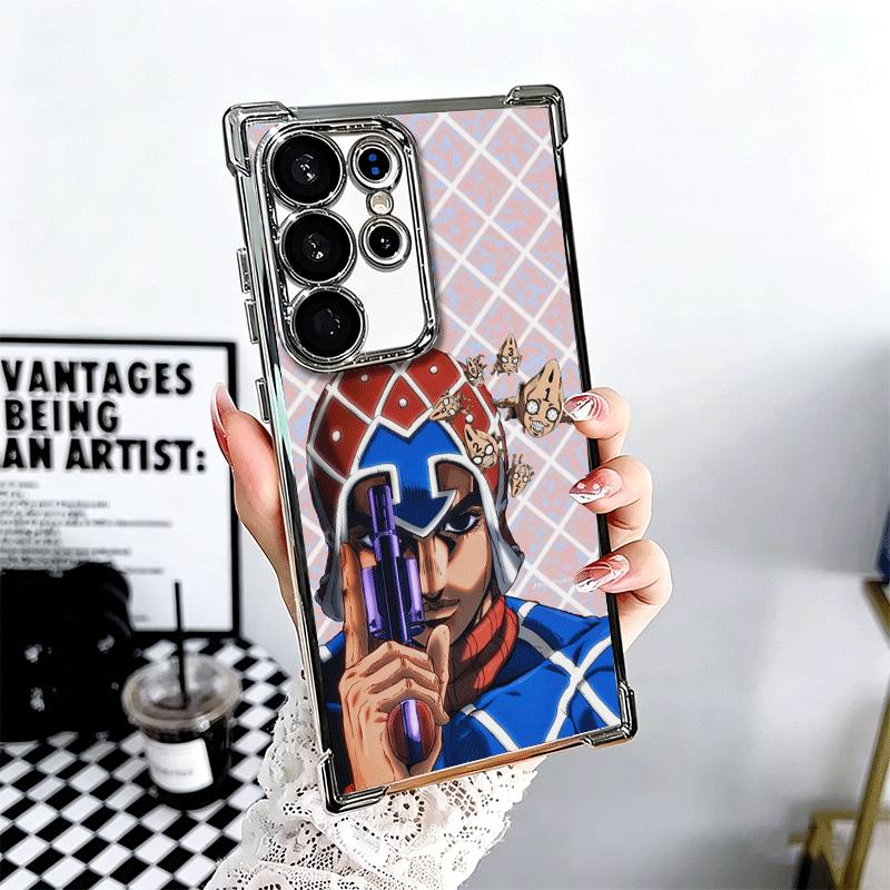 JoJo Abenteuer Guido Mista Weiche Handyhülle Für Samsung Galaxy S26 Ultra S25 Edge S24 FE S23 Plus S22 S21 + S20 Galvanisiert Anti-Fall