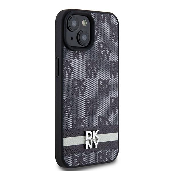 Dkny Dkhcp15Mpcptssk Iphone 15 Plus /14 Plus 6.7 Czarny/Black Hardcase Leather Checkered Mono Pattern & Printed Stripes