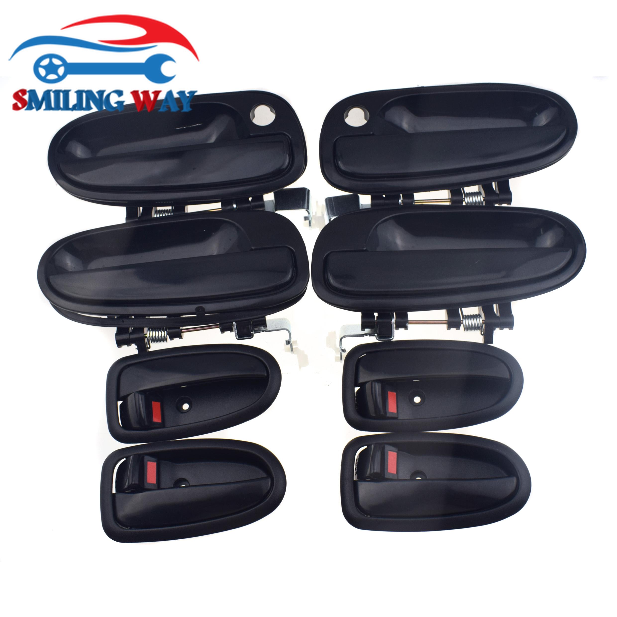 

8 pcs Black Outside Exterior & ide Door Handle For Hyundai Matrix Lavita 2001 2002 2003 2004 2005 2006 2007 2008 2009 2010 чорний