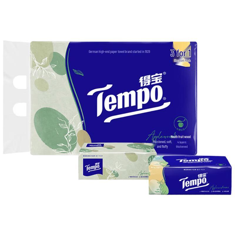 Tempo Applewood Scent 4-Ply Soft Facial Tissue