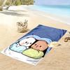 Bubu Dudu Print Beach Towel, Large Soft Quick Dry Towel for Beach Camping Swimming