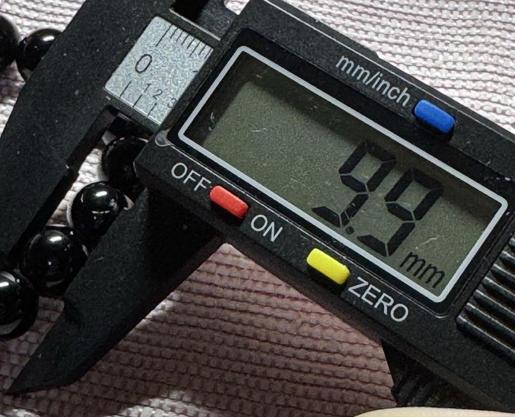 [USED] AAA Grade Natural Morion Stone 9.8-9.9mm Bracelet, 17cm