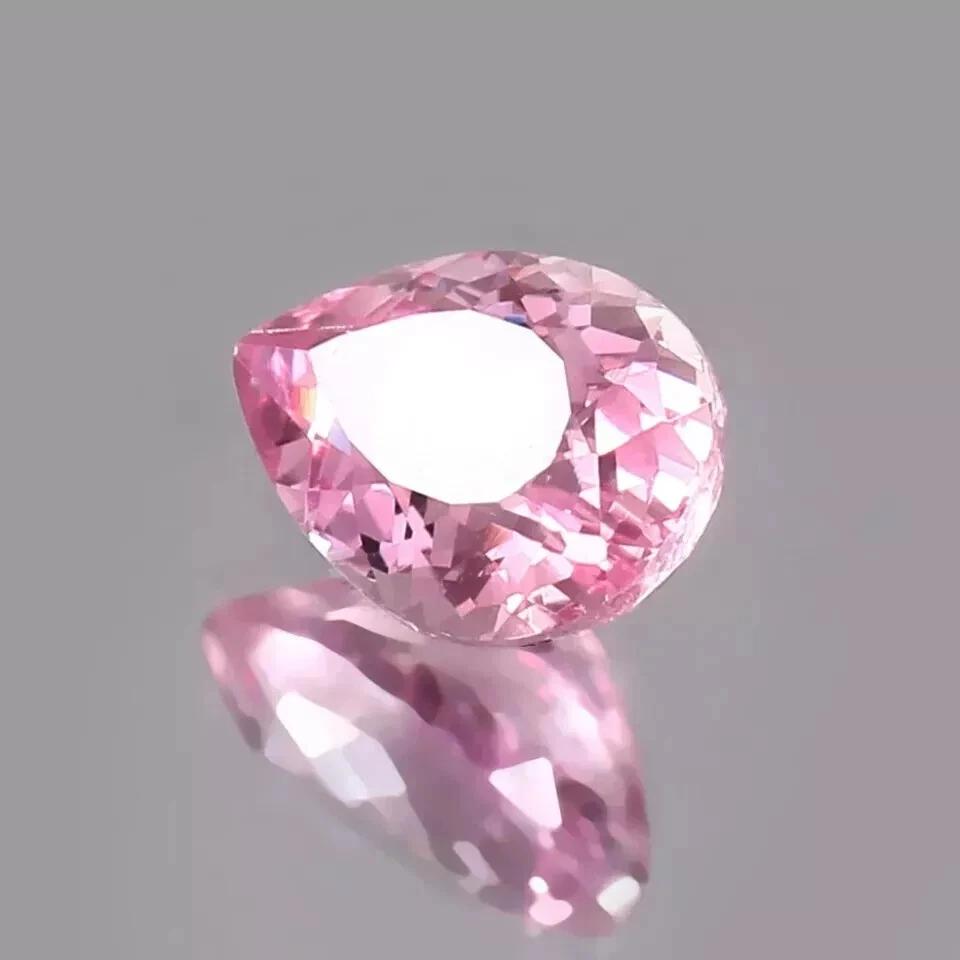 8-10 Ct Natural Amazing Pink Ceylon Sapphire Pear Beautiful Certified Gemstone