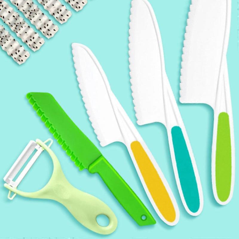 Children's Baking Kitchen Knife Kitchen Set Children's Kitchen Utensils 6-piece Set Multi-color