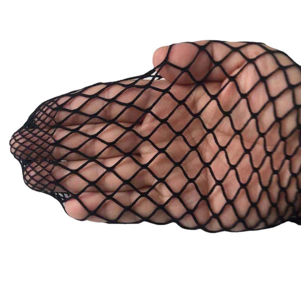 Women's Plus Size Velvet Cutout Fishnet Pantyhose Stockings