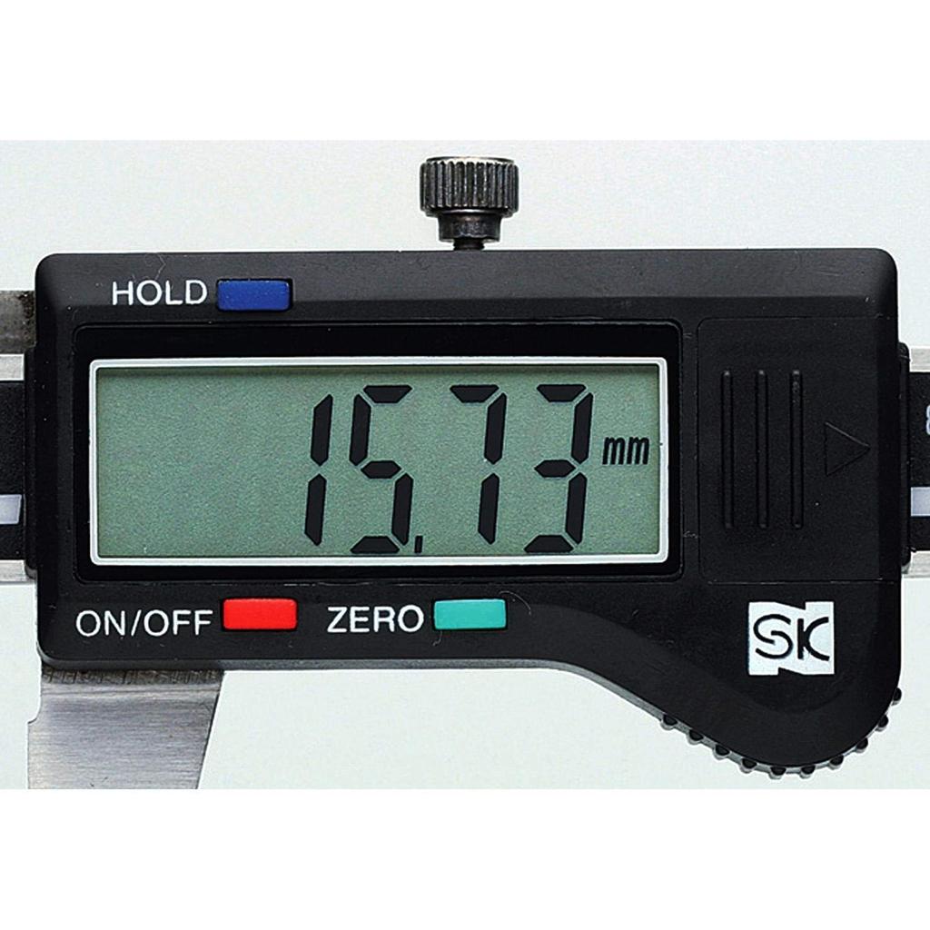 Niigata Seiki SK digital skjutmått 100 mm med djupmätare och tydligt hårt fodral medföljer DN-100