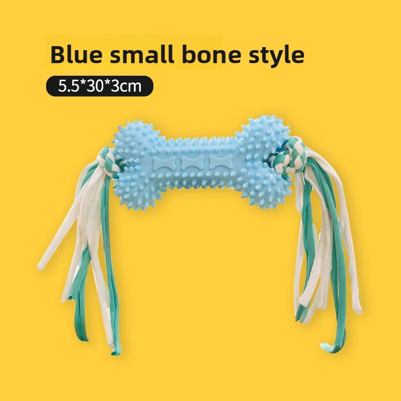 

Dog Teething Toys, Small and Medium-sized Dog Biting Toys, Self-entertaining and Sound-making Spherical Pet Toys Little bone-chilling синий