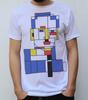 T-shirt con Artwork Ritratto di Piet Mondrian