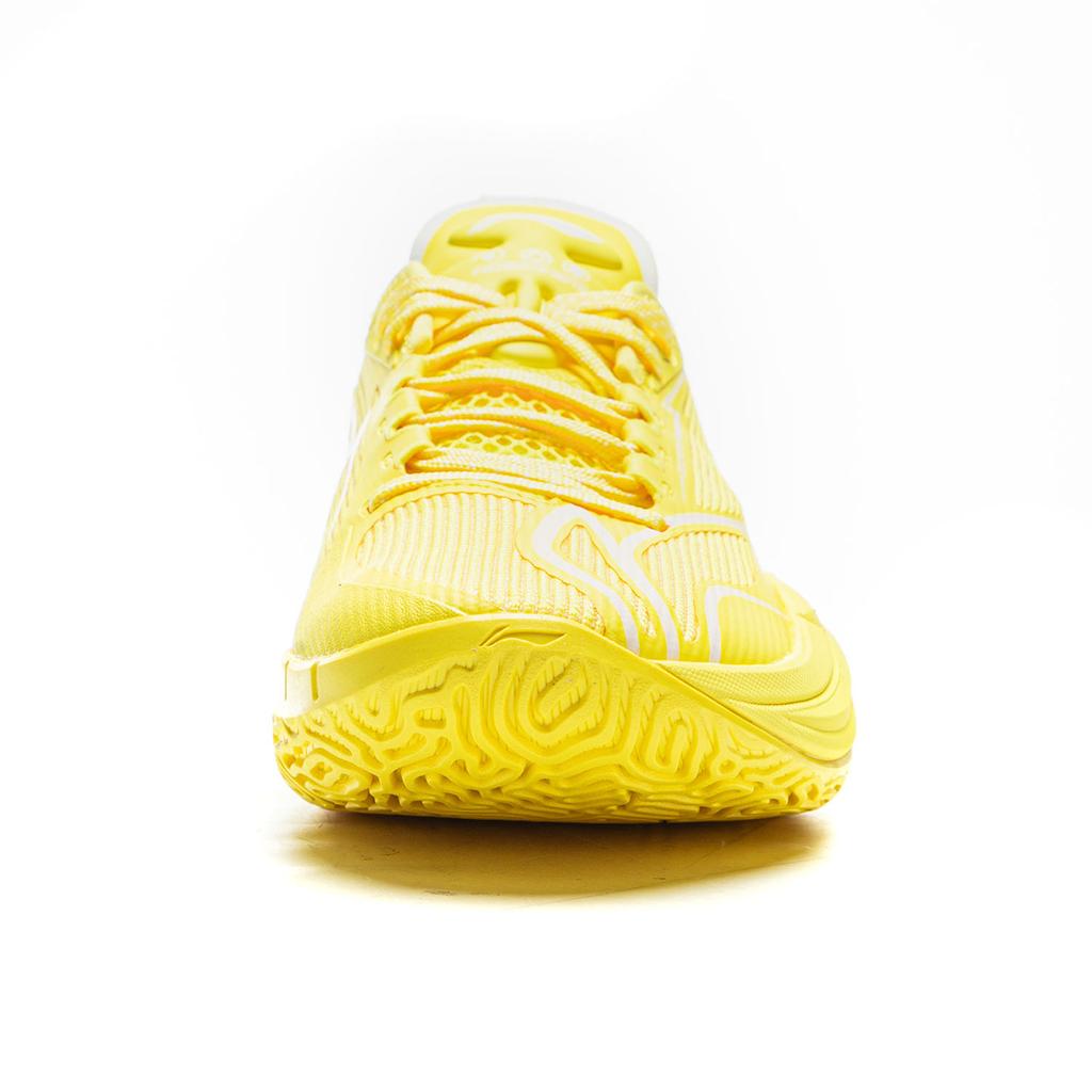 New LiNing Cushioning, Slip Resistant, Abrasion Resistant, Rebound Grip Low Top Basketball Shoes Men's Lustrous Yellow ABAU083-14
