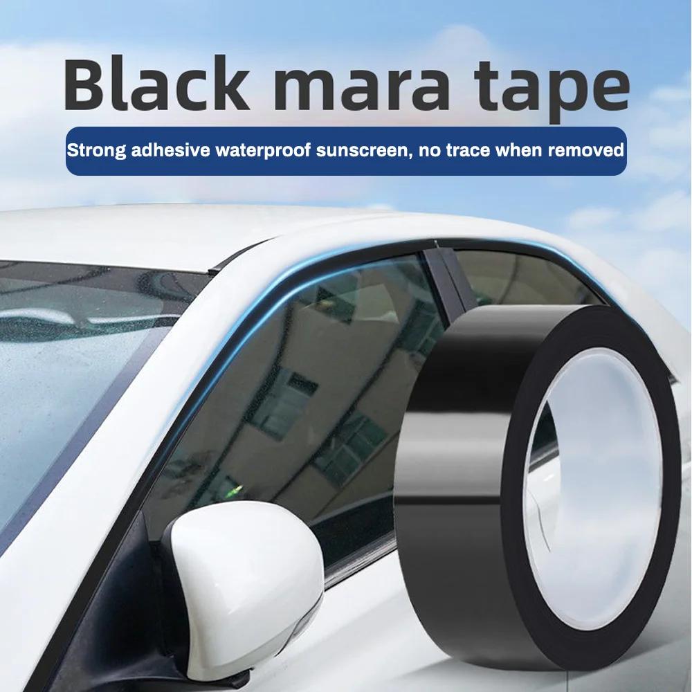 Car Stickers Bright Black Auto Window Edge Protector Trim Car Body/ Door Anti-scratch Protection Strip Decorative Amagi