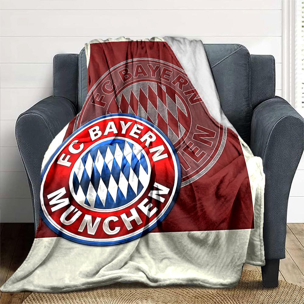Golden Bayern Munich Emblem Blanket Comfortable Perfect for Chair Office Chair Office for All Occasions Stylish Decor Birthday Christmas Gift Blanket