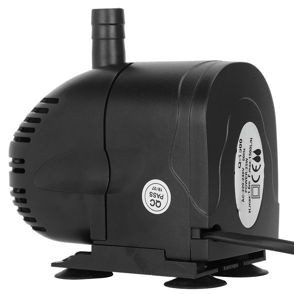 25W Aquarium Fish Tank Submersible Pump Pumping Filtration Circulation