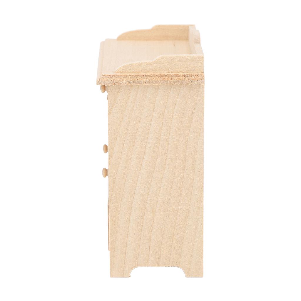 Mini Drawer Cabinet Model 1:12 Dollhouse Solid Wood Furniture Pendant DIY Miniature Decoration Toy