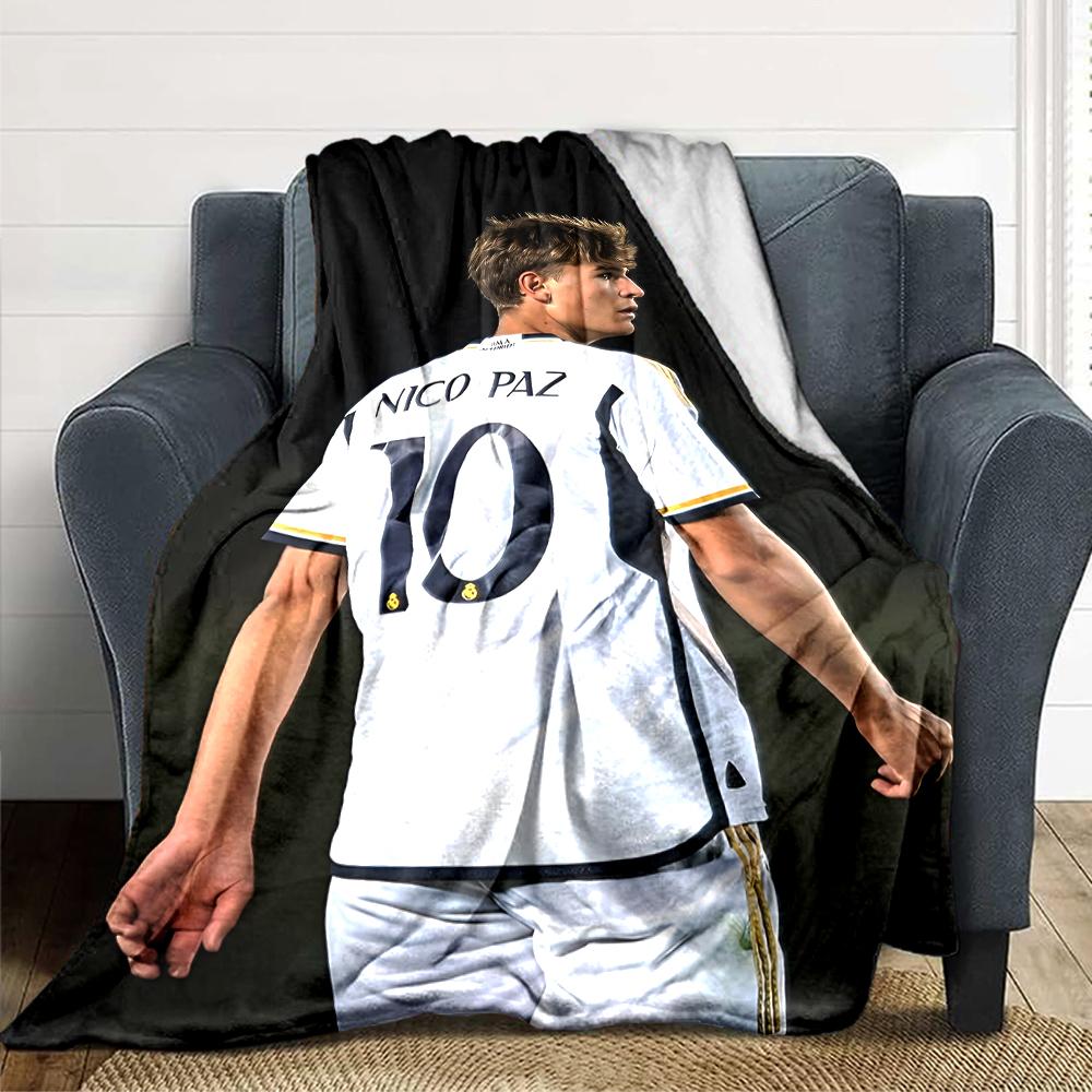 Player Field Blankets Flannel Printed Breathable Warm Throw Blanket for Home Office Bedspreads 0708a54