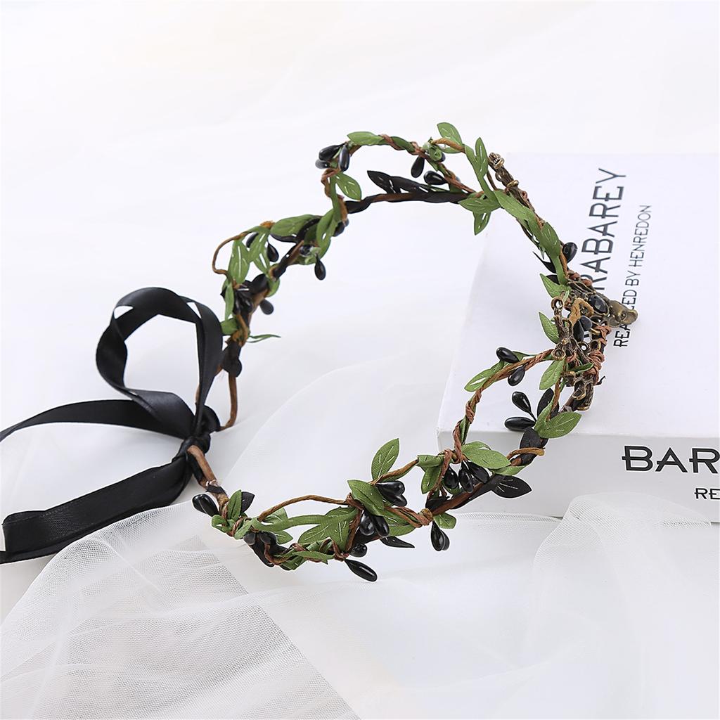 Elegantes Blätterform Haarband Böhmischer Stil Stirnband für Mädchen Trendiges Modelshow-Auftritte Hochzeitsfeier Schmuck