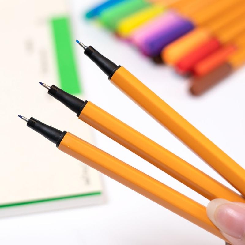 Water Based Ink Pen Precisions 0.4mm Tip Artist Markers For Detailed Drawing Writing Coloring Projects