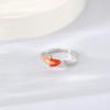 Gradient Lucky Carp Rings Kois Fish Open Rings for Trendsetters Unique Ornament