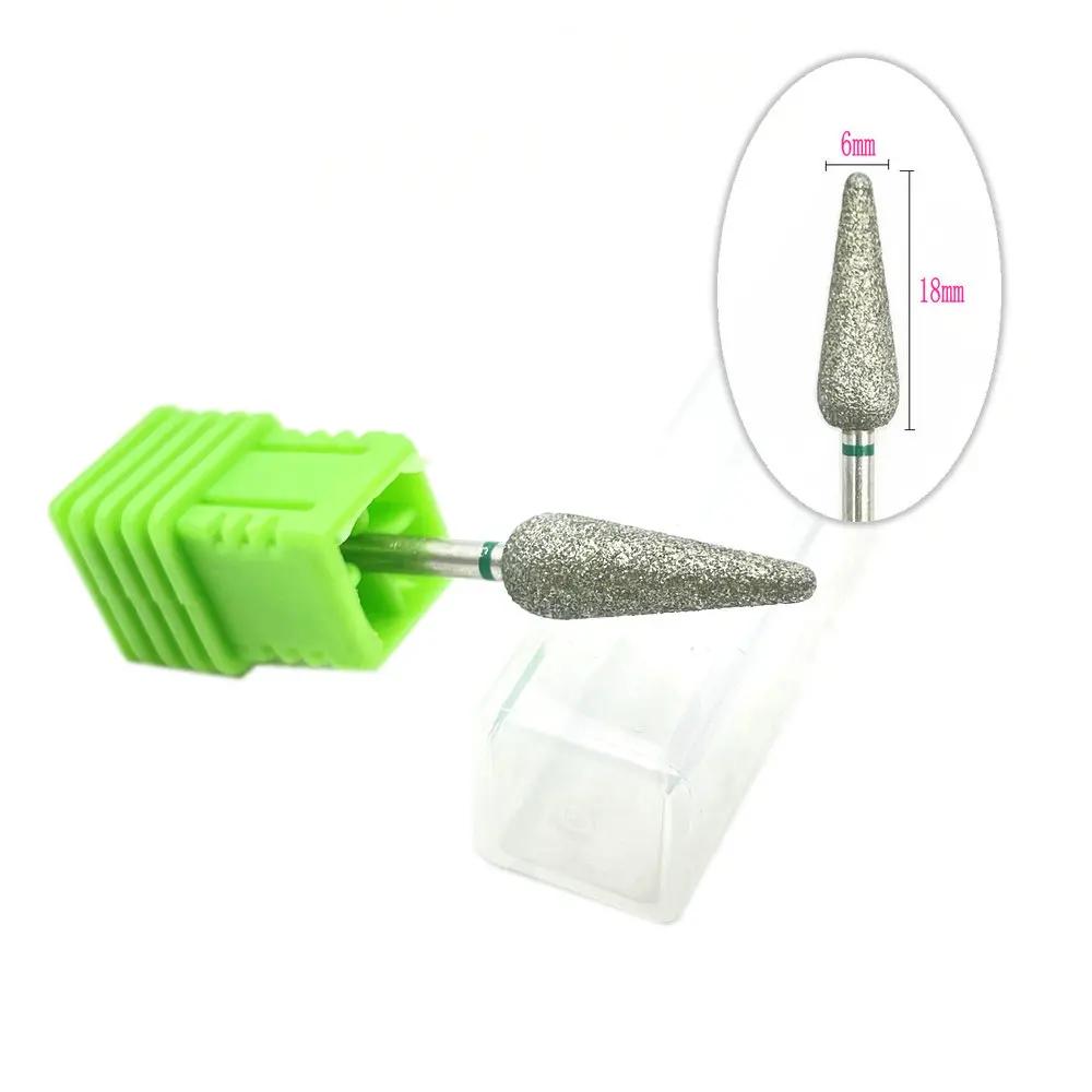 20pcs Diamond Nail Drill Milling Cutter for Manicure Rotary Bits Cuticle Clean Accessory Dental Diamond Burs Polisher 2.35mm