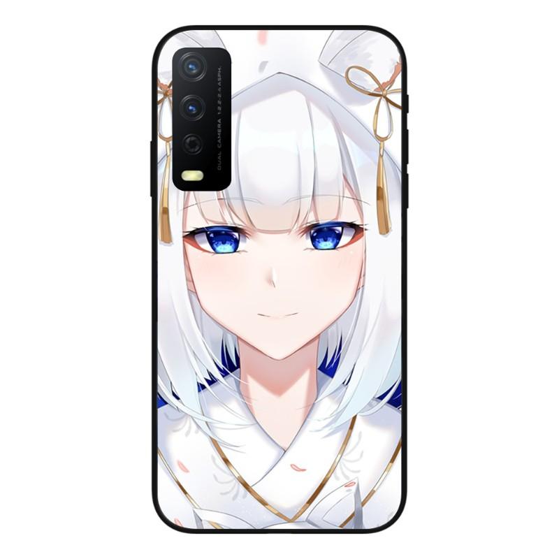 Carcasă de telefon drăguță Azur Lane Girl pentru VIVO Y95 Y93 Y31 Y20 V19 V17 V15 Pro X60 NEX, moale, neagră