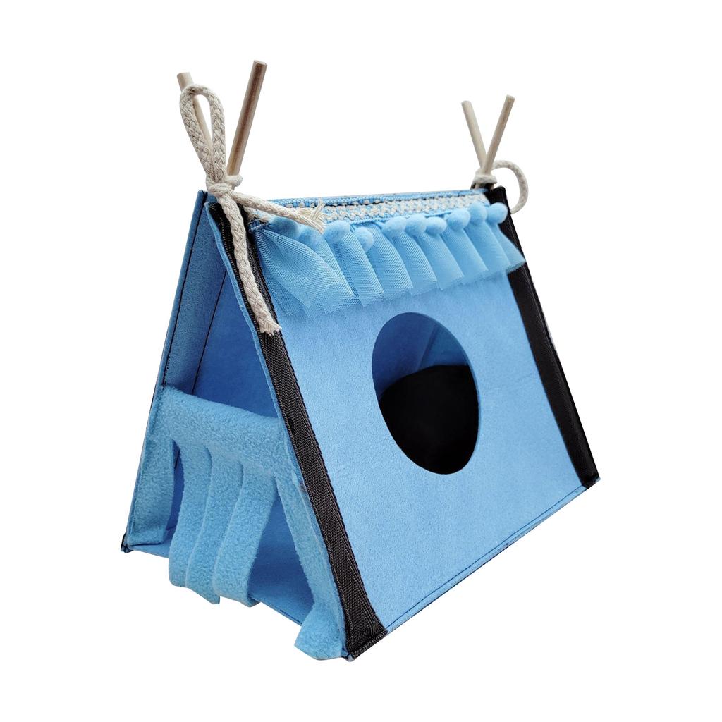 Hamster Hideout Tent Rabbit Rat Tunnel House Small Animal Tube Toy Warm Nest Habitat