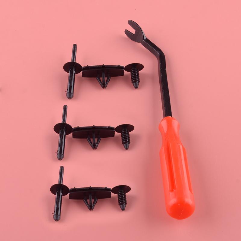68039280-AA 6501559 6506007-AA 6030441 60pcs Black Nylon Fender Flare Rocker Moulding Clip Fit for Jeep Wrangler JK 2007-2017