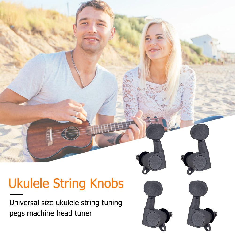 4pcs Ukulele Tuning Pegs Universal Strings Button Tuning Pegs Zinc Alloy Replacement Ukulele Parts Accessories