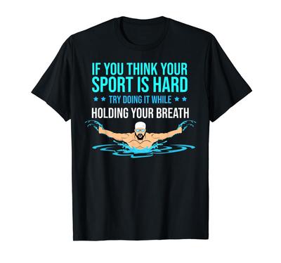 Funny Swimming Goggles Waterproof Swim Cap Swim Gear T-Shirt