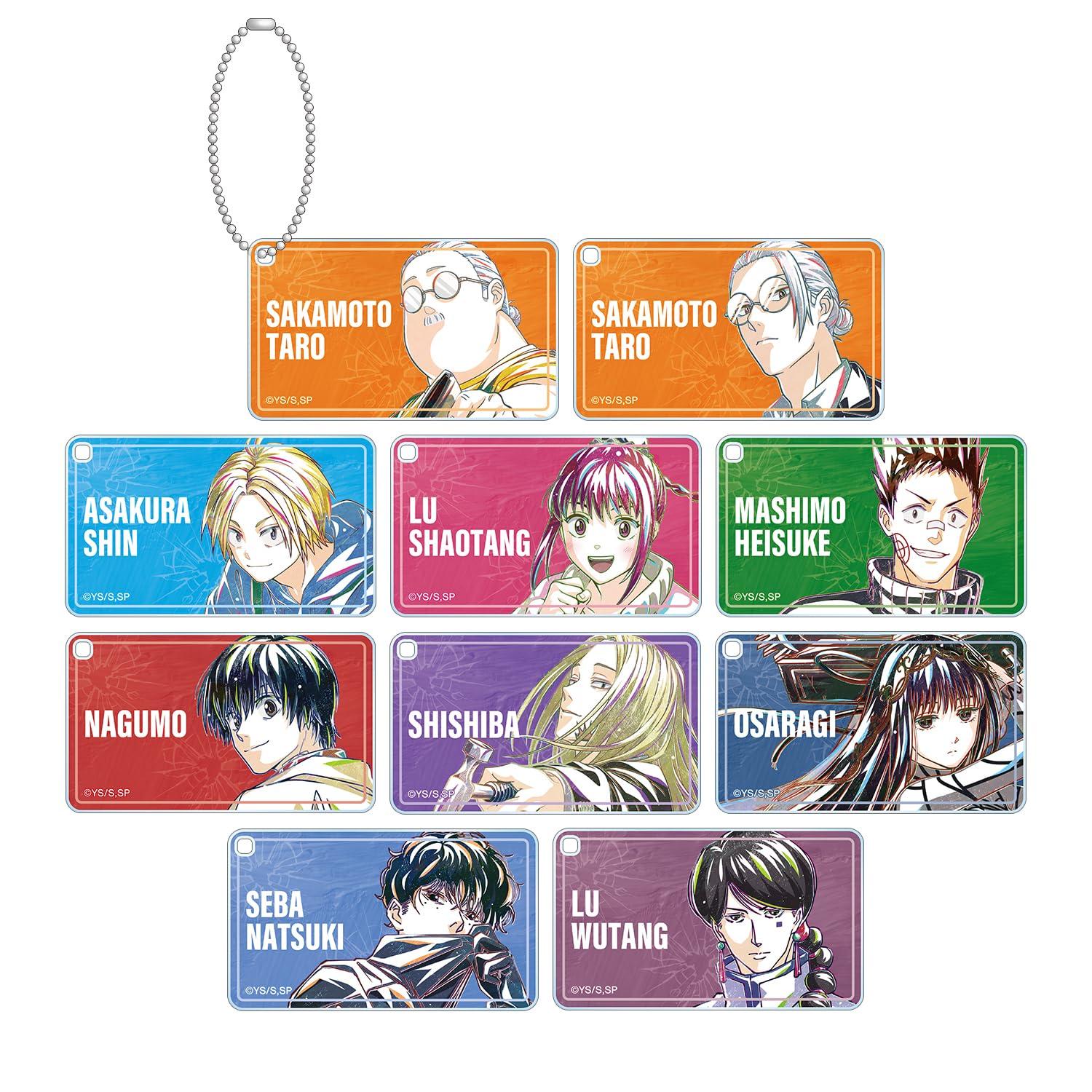 

TV Anime Trading Ani Art Square Acrylic Box of 10 SAKAMOTO DAYS Keychains,