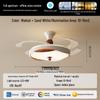Creative French Chandelier Eggshell Fan Light for Living Room & Bedroom