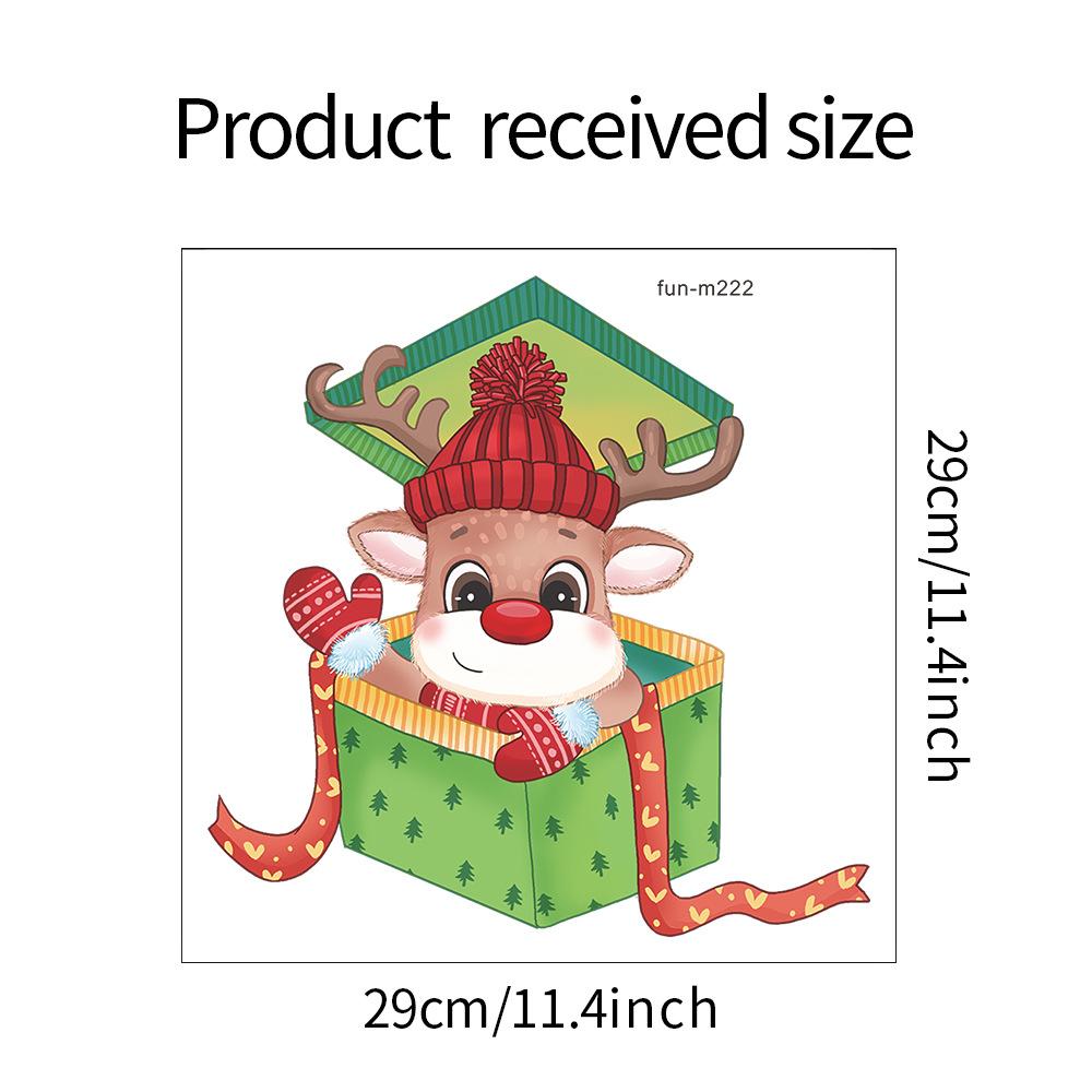 

Fun-m222 Санта-Олененок Подарочная коробка для ванной комнаты и туалета с наклейками для украшения дома 29*29CM/fun-m222